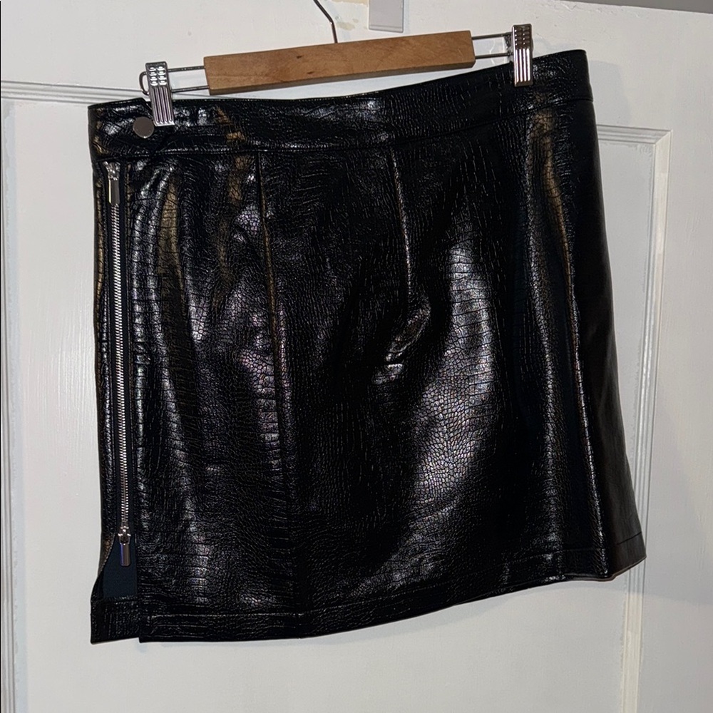 Black Leather Skirt